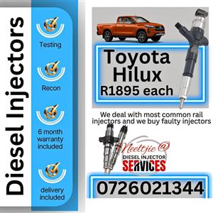 Toyota Hilux diesel injectors for sale