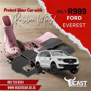 RUBBER MATS 3RD GEN FORD EVEREST