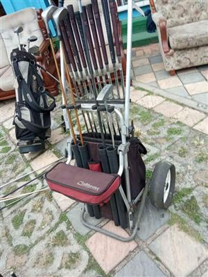 Golf club set With trolley 
