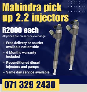 MAHINDRA PICK UP 2.2 INJECTORS FOR SALE WITH WARRANTY 