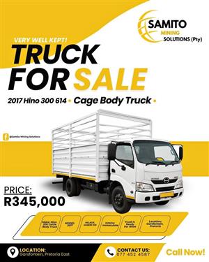 2017 Hino 300 614 Cage body