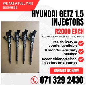 HYUNDAI GETZ 1.5 INJECTORS FOR SALE WITH WARRANTY 