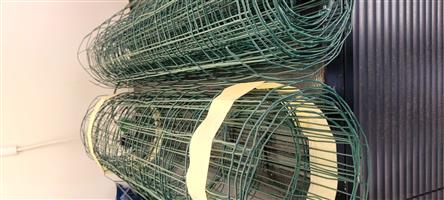 Green Wire Mesh Fencing Rolls / Garden Fencing