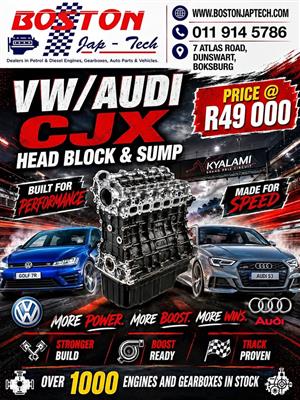 AUDI S3/gOLF 7R New head block sump Engine CJX