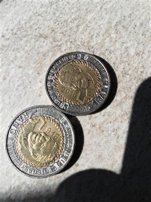 2018 mandela centenary 1918 R5 coins 