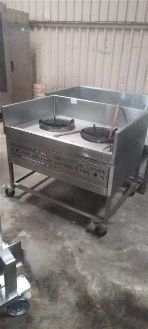 Modulukus 2 burner gas work floor standing stove model TW5 100