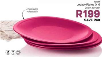 Tupperware Legacy Plates