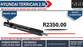 Hyundai Terrican 2.9L Diesel Injectors 