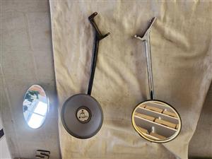 Set of Pickup Truck Outside Rear View Door Hinge Pin Mirrors