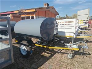 -Mild Steel- 1500 liter Diesel Bowser/ Fuel Trailer/ Mini Tanker
