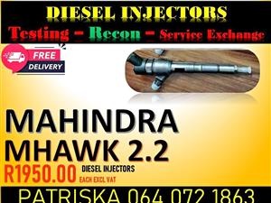 GET YOUR DIESEL INJECTORS FOR MAHINDRA MHAWK 2.2 RECON OR NEW