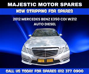 2012 Mercedes-Benz E350 CDI W212 Auto Diesel – Stripping for Spares