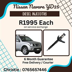 Nissan Navara YD25 Diesel Injectors for sale