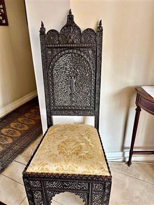 Antique Anglo Indian side chair