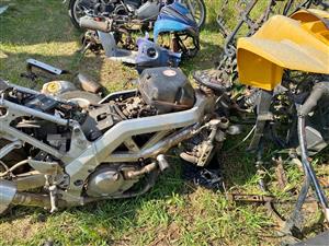 Suzuki SV 650 stripping for spares. Meyerton bike scrapyard new and secondhand spares. Andre
