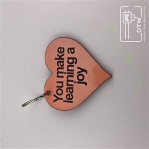 Make Learning a Joy Heart Keyring