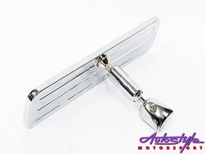 Chrome Striple Line design Retro Rear View Mirror