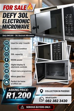 Defy microwave urgent sale 