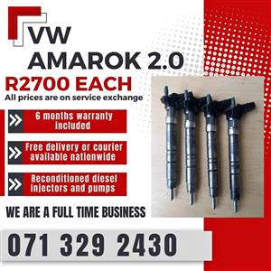 VW AMAROK 2.0 INJECTORS FOR SALE WITH WARRANTY INCLUDED