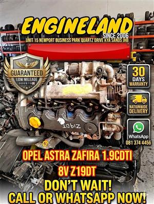 Opel Astra, Zafira 1.9cdti Z19DT engine