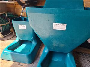 Dog Feeders 2 of them 8kg and 25kg still in good condition 