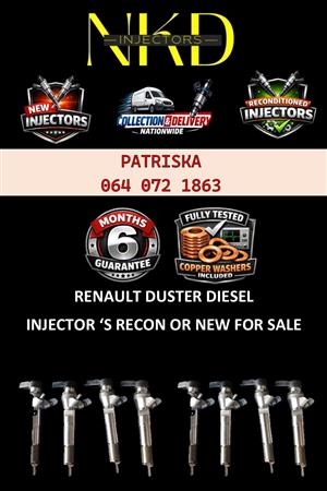 DIESEL INJECTORS EXPERTS- RENAULT DUSTER-CONTACT TODAY 