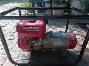 Honda generator Ep2500c 2Kva with AVR (Automatic Voltage Regulator)