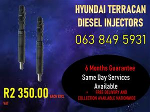 HYUNDAI TERRACAN 2.9 DIESEL INJECTORS 