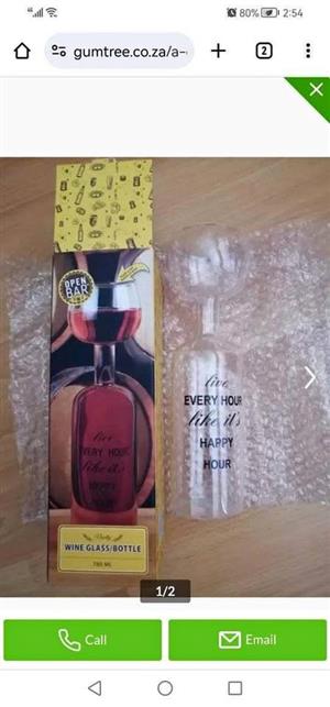 Wine Glass bottle 26cm