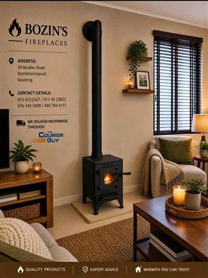 5kw wood burning fireplaces