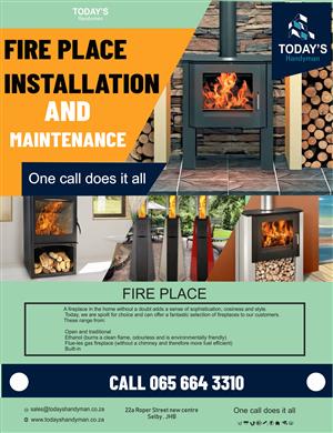 FIRE PLACE INSTALLATION 