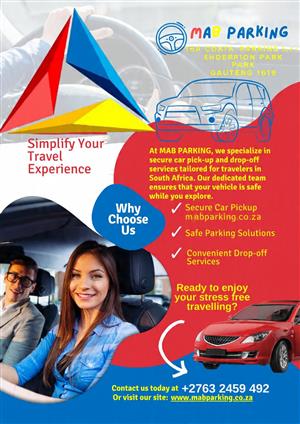 I'm doing valet Parking at OR Tambo International Airport Gauteng