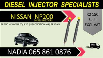 BRAND NEW NISSAN NP200 DIESEL INJECTORS AVAILABLE