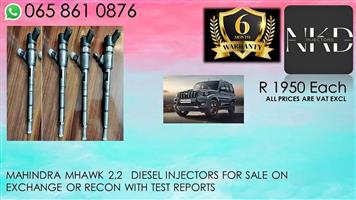 MAHINDRA MHAWK DIESEL INJECTORS WITH TEST REPORTS