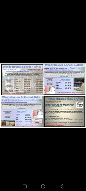 WENDY HOUSES AND STEEL SHEDS 