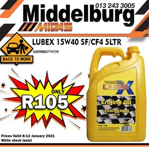 Lubex Engine Oil!