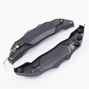 Decorative Metal Brake Caliper Covers - 24x7cm (black)