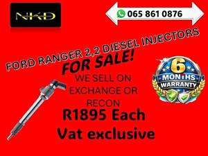 FORD RANGER 2.2 DIESEL INJECTORS FOR SALE WITH WARRANTY TZANEEN