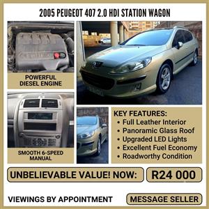 2005 Peugeot 407 2.0 hdi station wagon