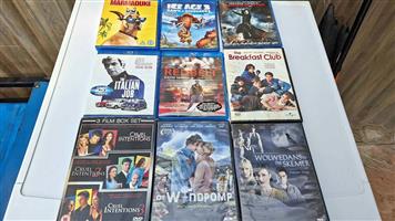 Range of Dvds and Blu-ray movies