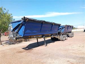 LEADER Side-Tipper Links Trailer 40m³ Year Model: 2020 