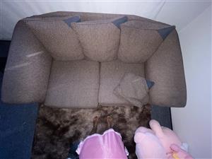 Sofa, brown couch 