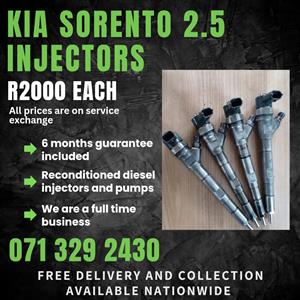 KIA SORENTO 2.5 INJECTORS FOR SALE WITH WARRANTY INCLUDED 