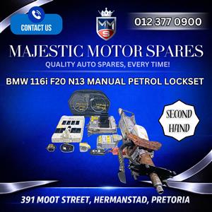  BMW 116i F20 N13 Manual Petrol Lockset – Used 