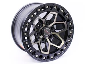 17″ A-Line Quake 6/139 Satin black Machined Face Alloy Wheels
