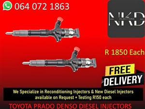 DIESEL INJECTORS FOR SALE FOR TOYOTA PRADO DIESEL INJECTORS