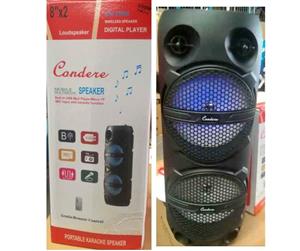 Dual 8" Bluetooth Rechargeable Speaker with led lights...new with 6 month warranty and FREE DELIVERY