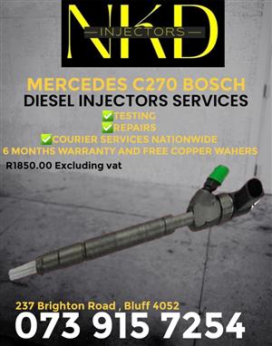 FAST TURN AROUND MERCEDES C270 BOSCH INJECTORS 