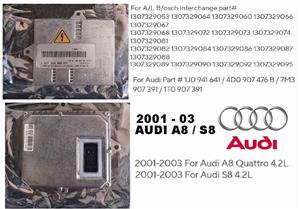 2001 - 03 Audi A8 / S8 Headlight Xenon ballast module