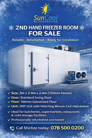 2nd hand Freezer room for sale!!